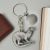 Personalised English Made Pewter Otter Keyring