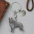 Personalised English Made Pewter German Shepherd Dog Keyring