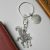 Personalised English Made Pewter Scaredy Cat Keyring