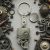 Personalised English Made Pewter R.I.P Skull Keyring