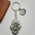 Personalised English Made Pewter Skeleton Skull Keyring