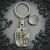 Personalised English Made Pewter Dog Tag Keyring