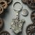 Personalised English Made Pewter Mechanical Heart Keyring