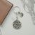 Personalised English Made Pewter Pentagram Keyring in Gift Pouch