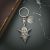 Personalised English Made Pewter Baphomet Head Keyring in Gift Pouch