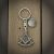 Personalised English Made Pewter Masonic With G Keyring in Gift Pouch