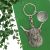 Personalised English Made Pewter Highland Cow Keyring