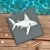 Shark English Made Pewter Lapel Pin Badge in Box
