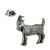 Goat English Made Pewter Lapel Pin Badge