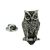 Owl Bird English Made Pewter Lapel Pin Badge