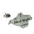 Isle of Wight Map English Made Pewter Lapel Pin Badge