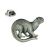 Otter English Made Pewter Lapel Pin Badge