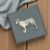 Border Collie English Made Pewter Lapel Pin Badge in Box
