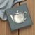 Teapot English Made Pewter Lapel Pin Badge in Box