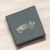Vintage Racing Car English Made Pewter Lapel Pin Badge In Box