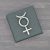 English Handmade Pewter Mercury Glyph Lapel Pin Badge in a Box
