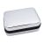 Chrome finish Rectangle Slimline Cufflink Box (engravable)