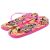 Personalised Make Up Design Ladies Pink Flip Flops
