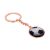 Football Design Rose Gold Plated Keyring (engravable)