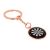 Dartboard Darts Player Design Rose Gold Plated Keyring (engravable)