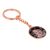 Personalised Image Design Rose Gold Keyring (engravable)