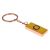 Intersex Flag Design Rose Gold Finish Keyring (engravable)