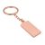 Rose Gold Rectangular Keyring (engravable)