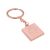 Rose Gold Plated Keyring with Owl Engraved Design
