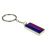Bisexual Flag Design Silver Finish Keyring (engravable)