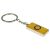 Intersex Flag Design Silver Finish Keyring (engravable)