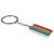 Pansex Flag Design Silver Finish Keyring (engravable)