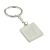 Engraved Bee Design Square Keyring