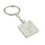 Engraved Stag Design Square Keyring