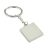 Silver Coloured Square Keyring (engravable)