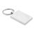 Plain Engravable Silver Finish Rectangular Keyring (36 x 25 x 5mm)