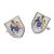 Personalised Family Crest Coat of Arms Cufflinks