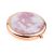 Rose Gold Plated Handbag Mirror with Personalised Initial Design