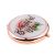 Beautiful Mum Peach Rose  Design Rse Gold Handbag Mirror