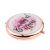 Beautiful Mum Pink Rose  Design Rose Gold Handbag Mirror