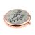 Hearts & Roses design Rose Gold Handbag Mirror