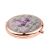 Personalised Name Purple Unicorn Rose Gold Handbag Mirror