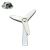 Wind Turbine ECO Metal Enamel Lapel Pin Badge
