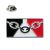 Black Country Chains Flag Metal Enamel Lapel Pin Badge