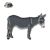 Donkey Farm Animal Metal and Enamel Lapel Pin Badge