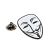 Guy Fawkes Anarchist Mask Design Lapel Pin Badge