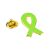 Depression Awareness Lime Green Ribbon Pin Badge
