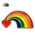 Rainbow with love heart Lapel Pin Badge