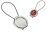Round Cable Loop Keyring for Doming with 25mm Recess (engravable)