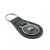Grey Comedy Moustache Design Keyring