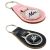 Mr & Mrs Vintage Script Font Design Bonded Leather Keyring Set